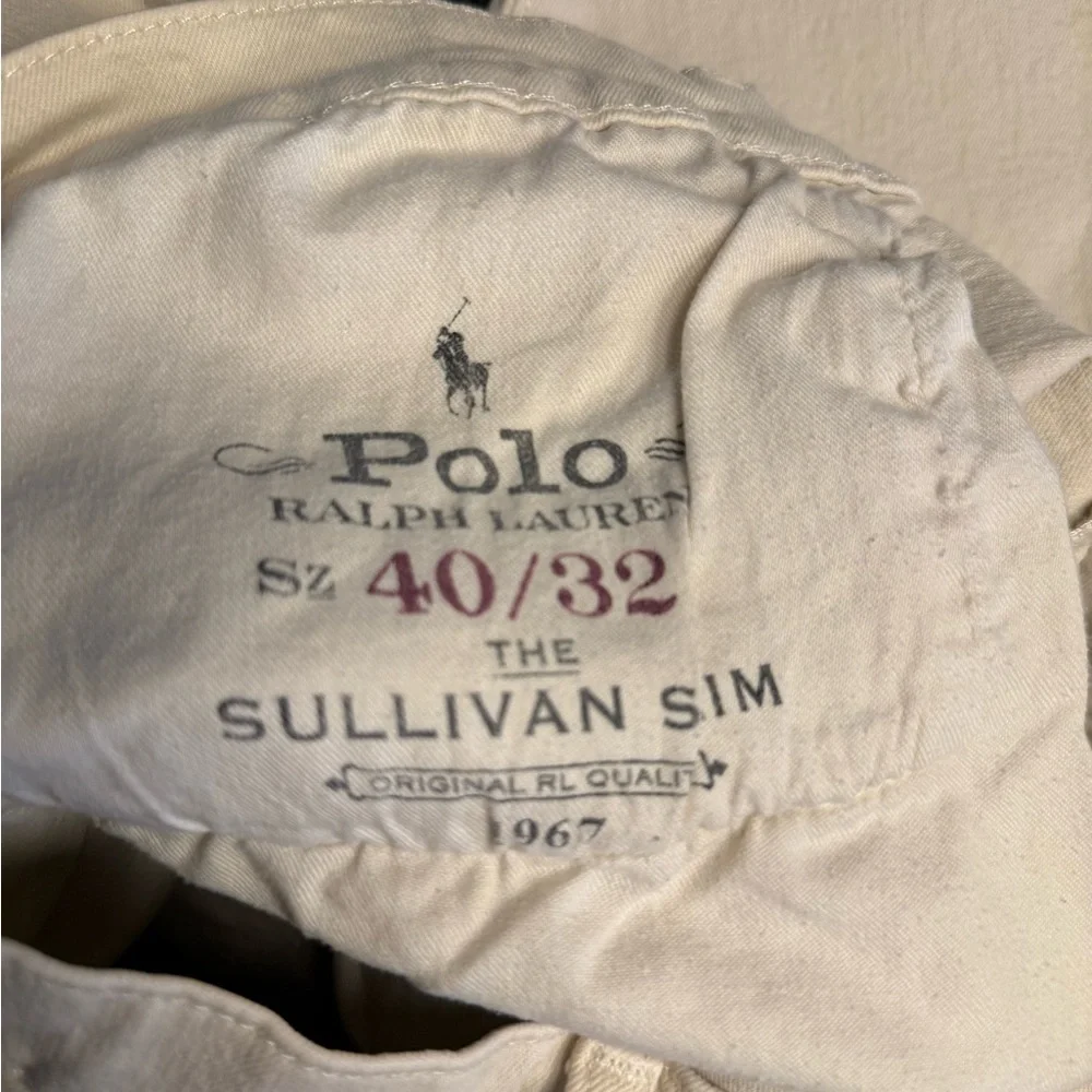 Polo Ralph Lauren Cream Sullivan Sim Jeans 40x32 - Picture 2 of 2